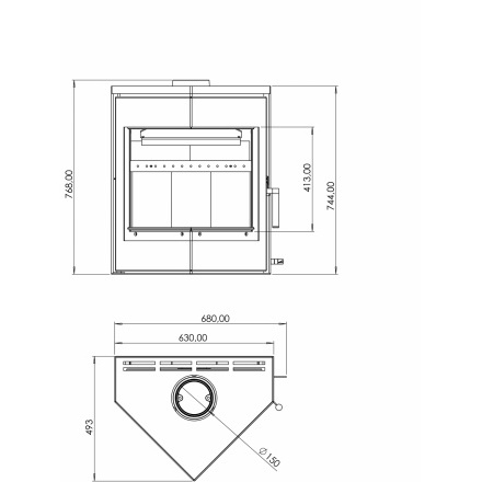 Настенный камин Мета-Бел АОТ-6,0 ЛеМан
