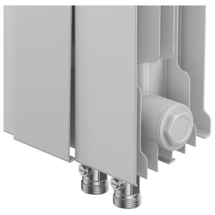 Радиатор секционный биметаллический Royal Thermo PianoForte 500 VDR Bianco Traffico с нижним подключением