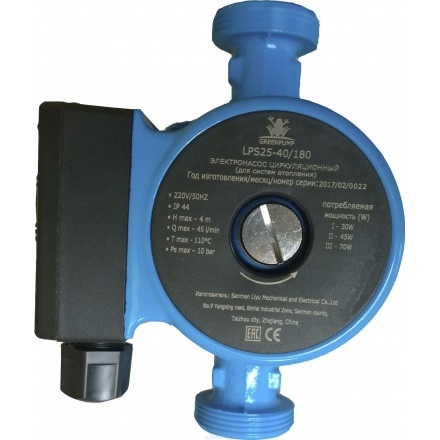 Циркуляционный насос GreenPump LPS 25-80/180