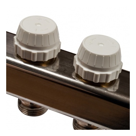 Коллектор из нержавеющей стали с расходомерами STOUT (SMS 0917)