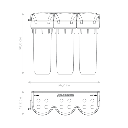Фильтр проточный Барьер Профи Complex