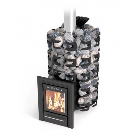 Печь для бани Термофор Семирамида Inox Люмина антрацит