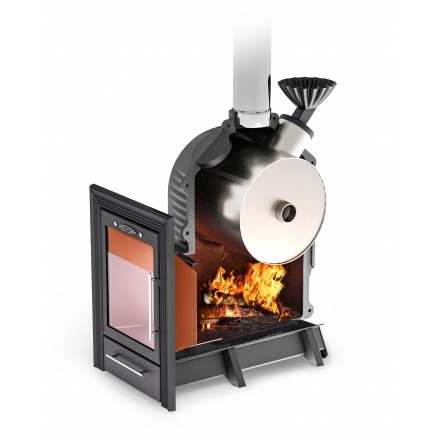 Печь для бани Термофор Черная жемчужина Люмина Плюс с нерж каменкой