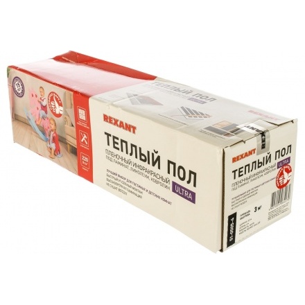 Инфракрасный пленочный теплый пол REXANT Ultra RXM 220 1 м2 220 Вт