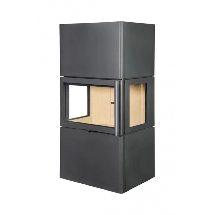 Печь-камин Крит черный