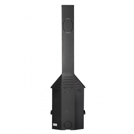 Печь-камин Мюнхен пристенно угловой Компакт черный