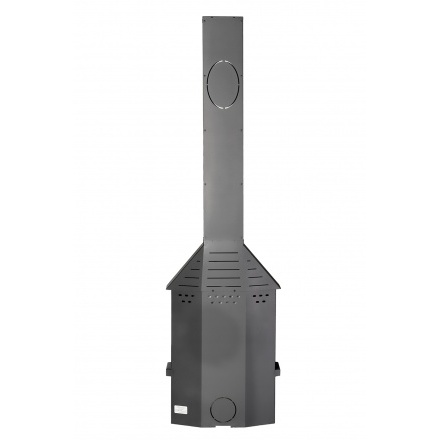 Печь-камин Мюнхен пристенно угловой Компакт графит