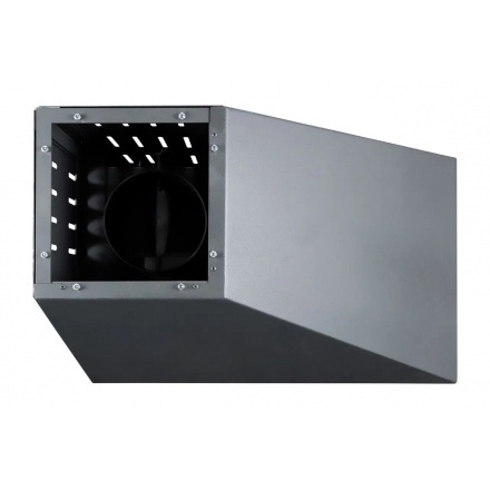 Печь-камин Прага угловой правый черный, шамот белый