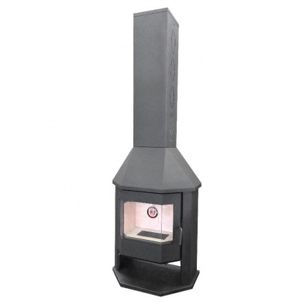 Печь-камин Мюнхен Гигант графит