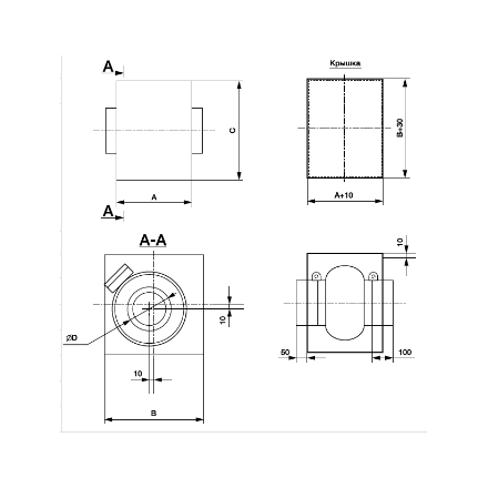 Короб под вентилятор SHUFT SIB
