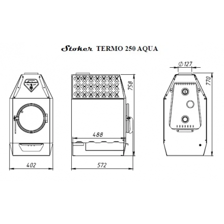 Отопительная печь Ермак Stoker Termo 250 Aqua (2024)