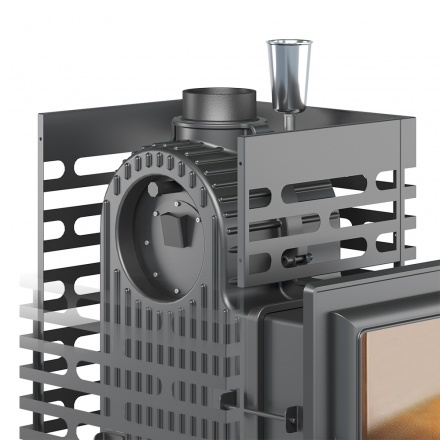 Печь для бани ASTON Шторм со стеклянной дверцей