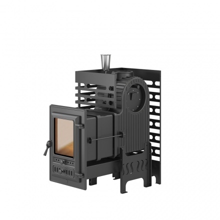 Печь для бани ASTON Шторм Long со стеклянной дверцей