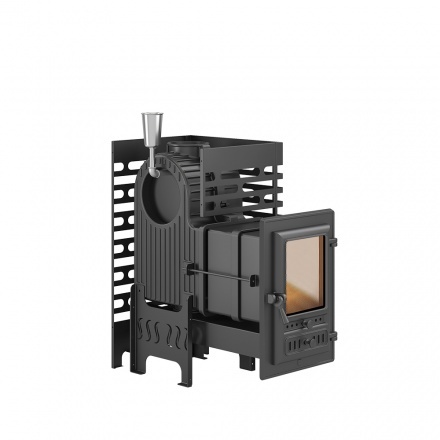 Печь для бани ASTON Шторм Long со стеклянной дверцей