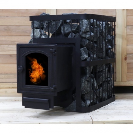 Печь банная ComfortProm РЕТРО ПРЕМИУМ ЧУГУН стекло 26 м3