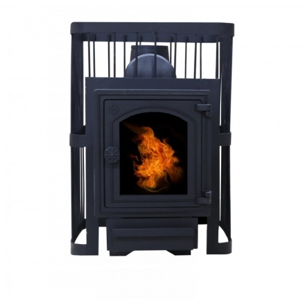 Печь банная ComfortProm РЕТРО ПРЕМИУМ ЧУГУН стекло 26 м3