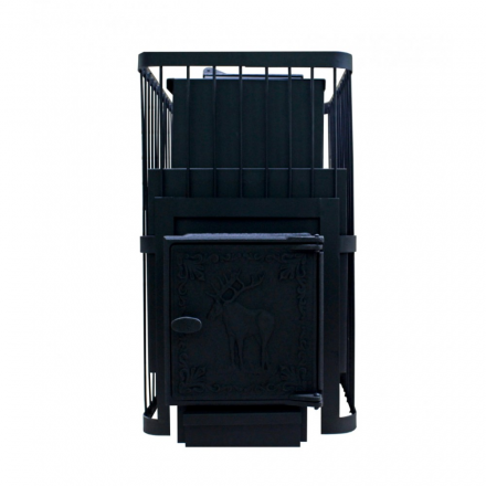 Печь банная ComfortProm РЕТРО СТАЛЬ 8 мм закрытая каменка 26 м3