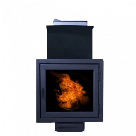 Печь банная ComfortProm РЕТРО ЧУГУН закрытая каменка панорама 26 м3