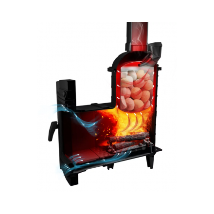 Банная печь ProMetall Атмосфера L сетка нержавейка