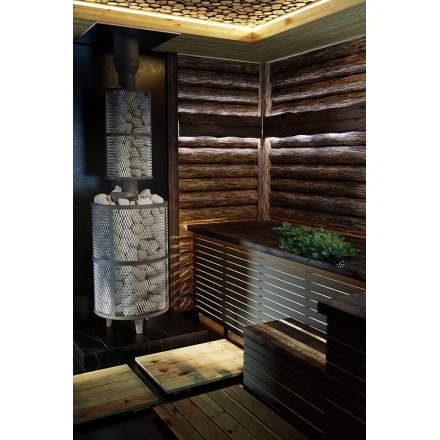 Банная печь ProMetall Атмосфера XL сетка нержавейка