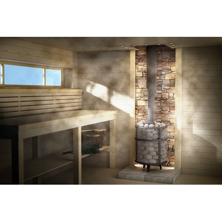 Банная печь ProMetall Атмосфера XL сетка нержавейка