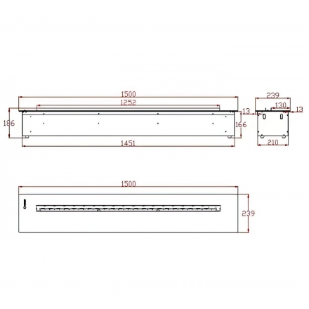 Электрокамин Real Flame 3D Line 150