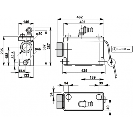 Канализационная установка SFA SANIPACK PA2STD