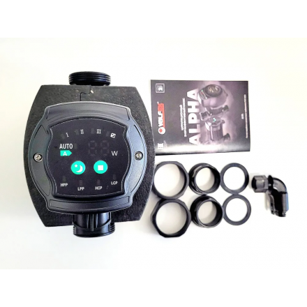 Насос циркуляционный VALFEX ALPHA 25-40 130мм (с гайками и теплоизоляцией)