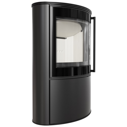 Печь-камин Kratki BJORN Ø150 8кВт белый