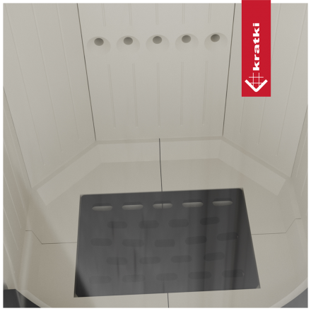 Печь-камин Kratki RUNA Ø150 8кВт белый