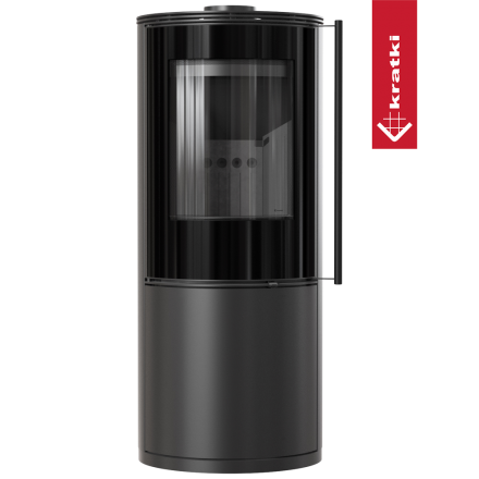 Печь-камин Kratki SVEN Ø150 7кВт черный (обшивка thermotec)