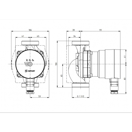 Циркуляционный насос IMP Pumps NMT MINI 25/40-130