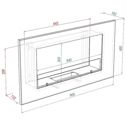 Биокамин Firelight BFP/W-90