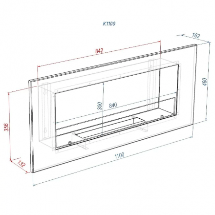 Биокамин Firelight BFP/W-110