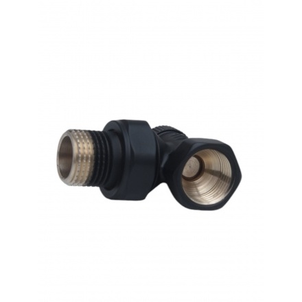 Комплект радиаторный с термоголовкой Forsu 1/2 осевой черный