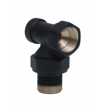 Комплект радиаторный с термоголовкой Forsu 1/2 осевой черный