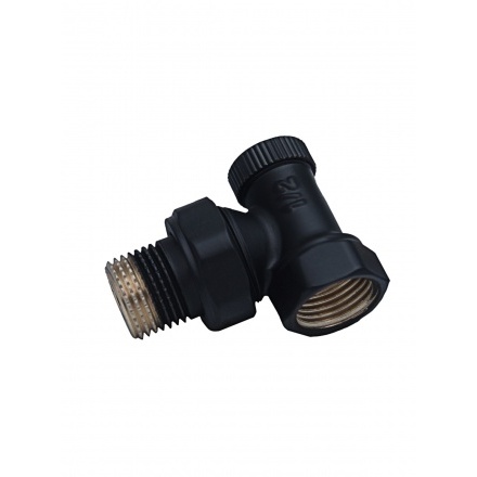 Комплект радиаторный с термоголовкой Forsu 1/2 осевой черный