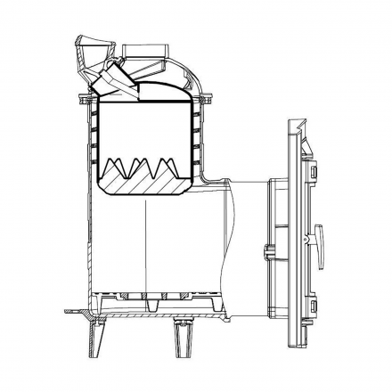 Печь банная ProMetall Атмосфера XL в плитке Талькохлорит