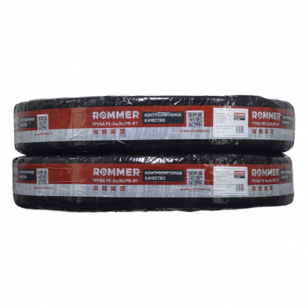 Труба из сшитого полиэтилена стабильная ROMMER PE-Xa/Al/PE-RT 16.2х2.6