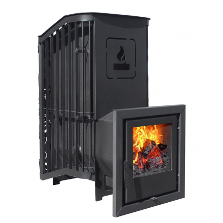 Печь для бани Варвара "Терма Каменка" пан. дверь удл. топка