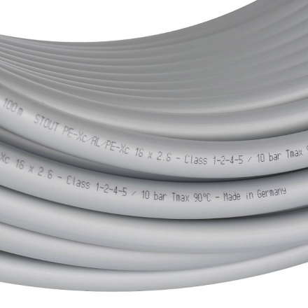 Труба из сшитого полиэтилена стабильная STOUT PE-Xc/Al/PE-Xc 20x2,9