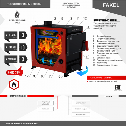 Котел отопительный Термокрафт Fakel 20 кВт