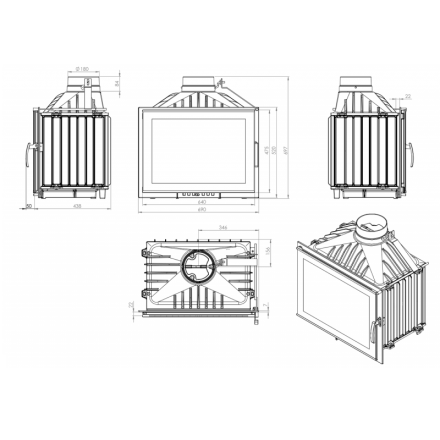 Каминная топка NORDflam Alber Lux