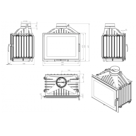 Каминная топка NORDflam Alber