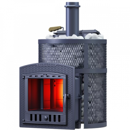 Печь для бани Гефест Авангард ЗК 25 (П2) Ураган круглая сетка