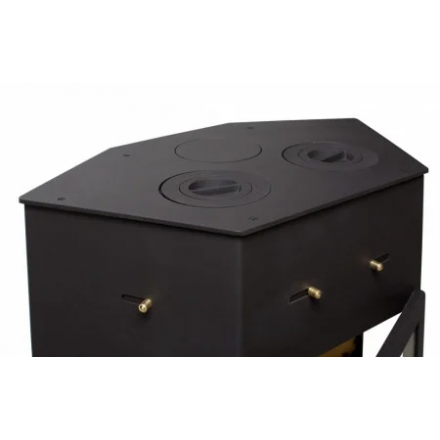 Печь-камин Мета-бел АОТК 11.0 (в модификации Енисей с плитой)