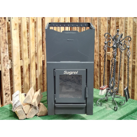Банная печь Согрей Сотка 24 Стекло