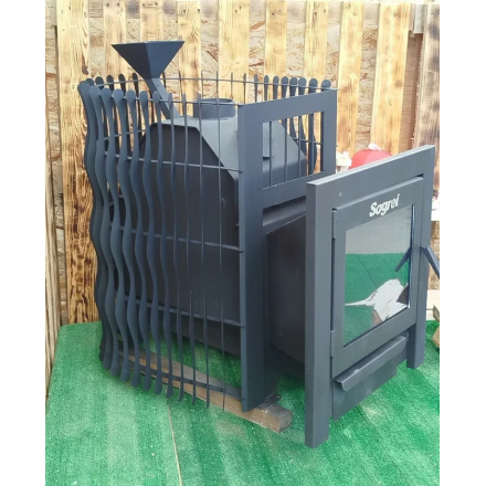 Банная печь Согрей Дача ЗК 18 Панорама