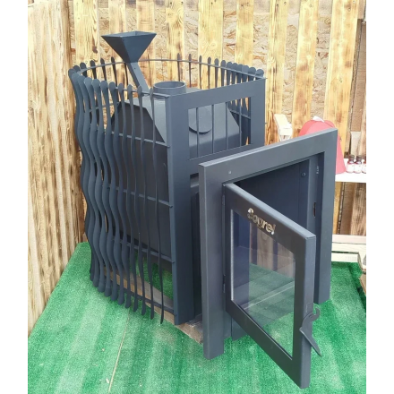 Банная печь Согрей Дача ЗК 18 Панорама