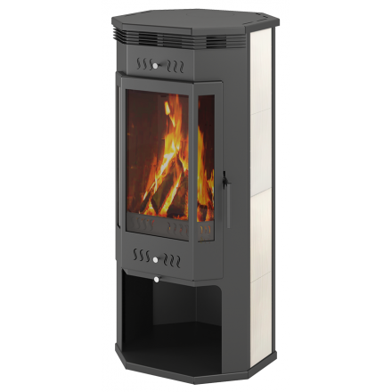 Печь-камин ASTON 11 кВт (180 м3) пристенно-угловой 150 мм